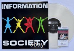 Album Vinyle Autographié de la Société de l'Information Kurt, Paul & James + jsa Coa