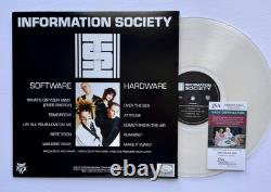 Album Vinyle Autographié de la Société de l'Information Kurt, Paul & James + jsa Coa