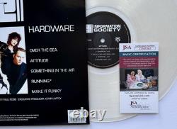 Album Vinyle Autographié de la Société de l'Information Kurt, Paul & James + jsa Coa