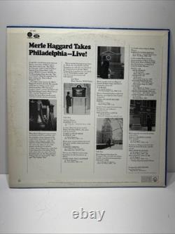 Album Vinyle Signé Autographié de Merle Haggard The Fighting Side