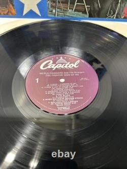 Album Vinyle Signé Autographié de Merle Haggard The Fighting Side