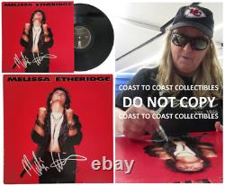 Album auto-intitulé signé de Melissa Etheridge avec preuve de certificat d'authenticité, disque vinyle autographe