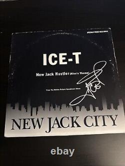 Album de vinyle signé par Ice T, New Jack Hustler, thème de Nino, avec certificat d'authenticité Beckett.