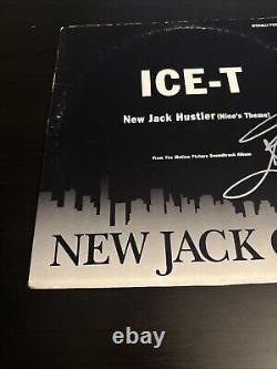 Album de vinyle signé par Ice T, New Jack Hustler, thème de Nino, avec certificat d'authenticité Beckett.