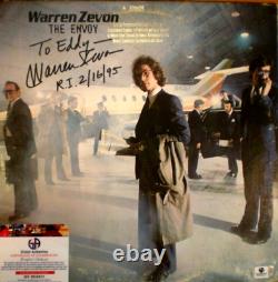 Album signé de Warren Zevon, le regretté, The Envoy 1982 auteur-compositeur-interprète jovial