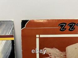 Album vinyle Eliminator de ZZ Top, dédicacé par Billy Gibbons, lot de 2 exemplaires.