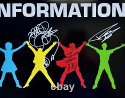 Album vinyle LP signé et dédicacé par Information Society avec certificat d’authenticité JSA, Kurt, Paul et James