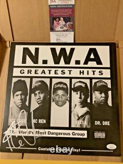 Album vinyle Nwa signé par Ice Cube avec certificat d'authenticité Jsa, meilleures hits, auto rare