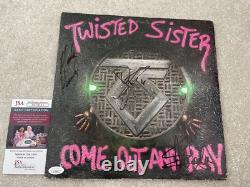 Album vinyle dédicacé de Twisted Sister avec certificat d'authenticité JSA signé Come Out and Play