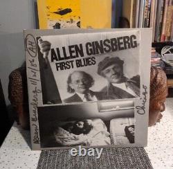 Allen Ginsberg Premier Blues Signé Double Lp John Hammond Bob Dylan Anne Waldman