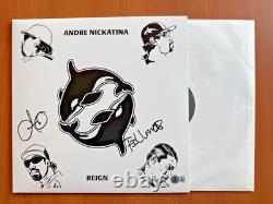 Andre Nickatina Vinyle LP signé et autographié Reign avec certificat d’authenticité Beckett