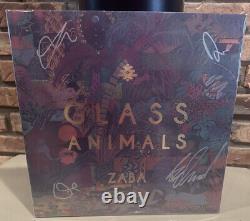 Animaux Glass Signé Zaba Vinyl Record Album Lp Autographed Smudgé