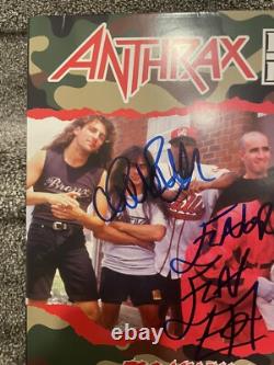 Anthrax et Public Enemy Signé Autographe To Much Posse LP Vinyle Charlie Flavex2