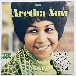 Aretha Franklin Signé Autographied Vinyl Aretha Maintenant Album Lp Avec Beckett