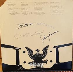 Autographe Ramones D'origine Premier Lp Tous Les Quatre Membres Signé En 1977! Nm-/vg+