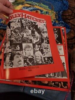 Autographe Vinyl Record Molly Hatchet Double Trouble Live Promo Copie Vintage 85