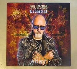 Autographié Rob Halford Signé Celestial Vinyl Album Beckett Bas Coa