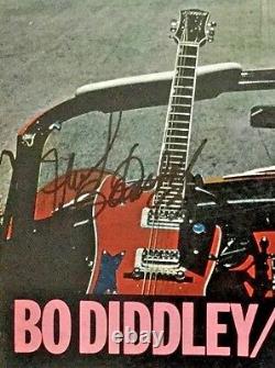 Autographié/signé Bo Diddley/chuck Berry Deux Grandes Guitares Vinyl Bo Diddley