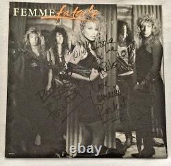 Autographié/signé Femme Fatale S/t Vinyl Lorraine Lewis (vixen) + 2