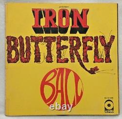 Autographié/signé Iron Butterfly Ball Vinyl Ron Bushy & Lee Dorman (r. I. P.)
