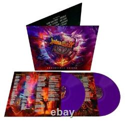 Autographié signé Judas Priest Bouclier invincible Vinyle violet LP en prévente