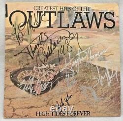 Autographié/signé Les Outlaws Les Plus Grands Succès Des Outlaws Vinyl