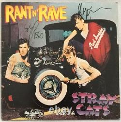 Autographié/signé Stray Cats Rant N' Rave Avec Les Stray Cats Vinyl