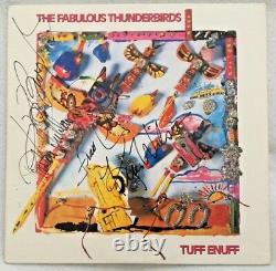 Autographié/signé The Fabuleux Thunderbirds Tuff Enuff Vinyl