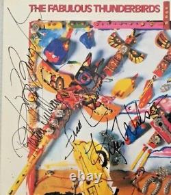 Autographié/signé The Fabuleux Thunderbirds Tuff Enuff Vinyl