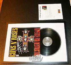 Axl Rose Signé Guns N Roses Appetite For Destruction Vinyle Album Psa Jsa Bsa