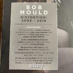 BOB MOULD Distortion 2008-2019 7LP boîte signée en vinyle transparent LTD ED NEUF scellé
