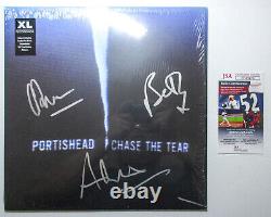Bande Portishead Signée Chase Autographiée La Tear Vinyl Single Proof Jsa Dummy