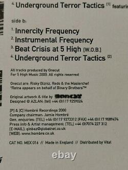 Banksy One Cut Underground Terror Tactics, 2000 Rare 12 Vinyl Un Signed Street