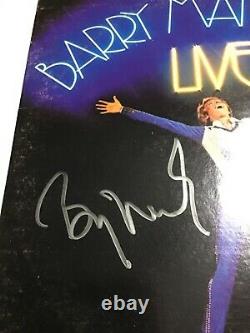 Barry Manilow Signed Autograph Vinyl Album Enregistrement Lp Live, Authentification Coa