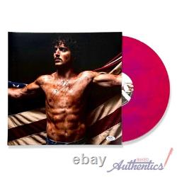 Benson Boone vinyle LP dédicacé et autographié American Heart authentifié par PSA/DNA