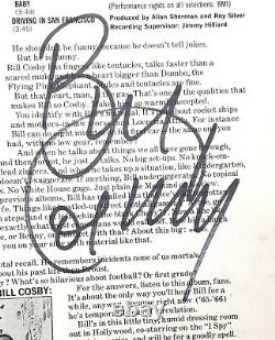 Bill Cosby Signé Vinyl Lp Autographié Pourquoi Y A-t-il Une Base Aérienne #q69624