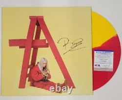 Billie Eilish Autograph Signé Don't Smile At Me Vinyl Couverture De L'album Psa/adn Coa