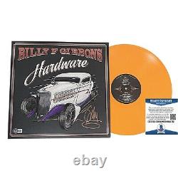 Billy F Gibbons Signé Hardware Tangerine Vinyl Record Album Beckett Autograph