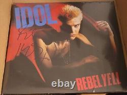 Billy Idol Rebel Yell Vinyle Édition Élargie Autographié Signé Limitée 2LP Neuf