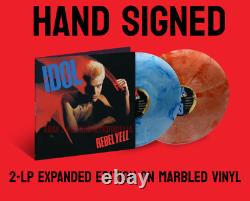 Billy Idol VINYLE COLORÉ SIGNÉ 2 LP Rebel Yell EXPANDED Précommande Autographiée