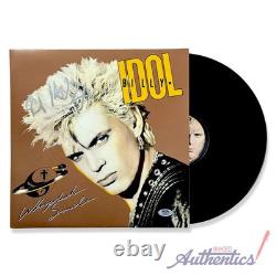 Billy Idol Vinyle LP Autographié Signé Whiplash Smile PSA/DNA Authentifié