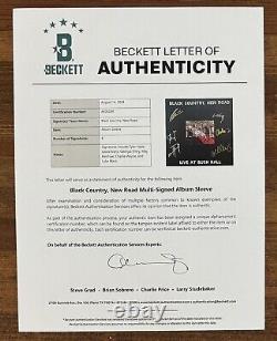 Black Country New Road en direct à Bush Hall VINYLE SIGNÉ Autographié Beckett BAS COA