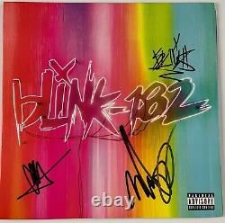 Blink 182 Travis Barker Jsa Signé Autographe Album Vinyl Record Complet Signé