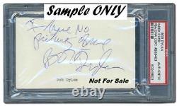 Bob Dylan Autographié 7 Vinyl Union Sundown Signed On Sleeve In Gold Sharp