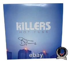 Brandon Flowers The Killers Signé Hot Fuss Vinyl Record Album Lp Beckett Coa