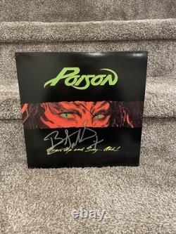 Bret Michaels Vinyle Original Autographié de Poison Rare Signé en Personne
