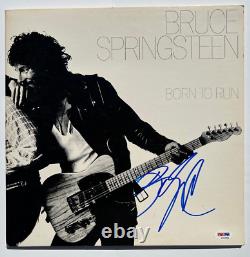 Bruce Springsteen Signé Autographied Born To Run Vinyl Album Record Psa/dna