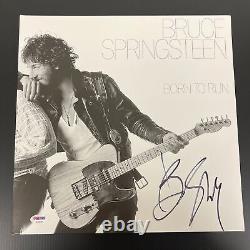 Bruce Springsteen a signé l'album Born to Run LP Vinyl PSA/DNA autographié