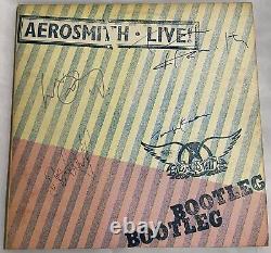 COA AUTOGRAPH Aerosmith 40AP 11701 VINYL LP JAPAN Signé Steven Tyler