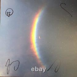 COLDPLAY Vinyle LP Moon Music Eco rose dédicacé autographé. Lunettes + livre